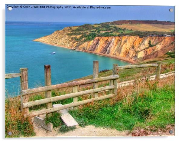 Alum Bay Isle of wight 2 Acrylic by Colin Williams Photography