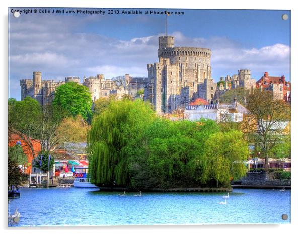 Windsor Castle and the River Thames Acrylic by Colin Williams Photography