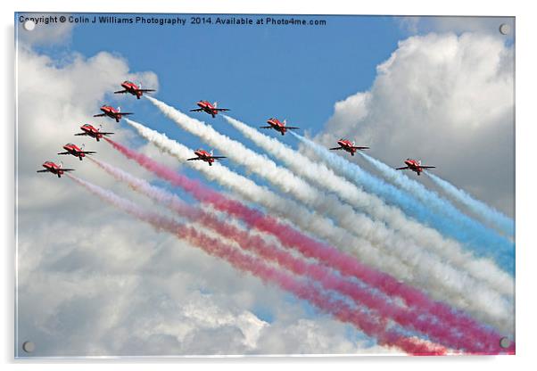  10 Arrow Battle formation  Acrylic by Colin Williams Photography