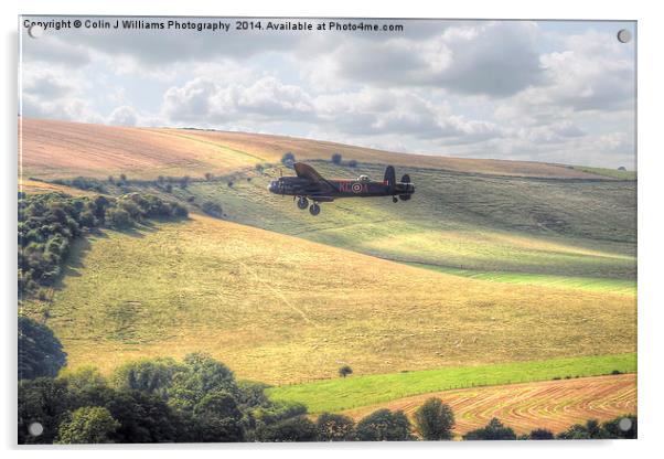  Thumper Flies Down The Coombes Valley Acrylic by Colin Williams Photography