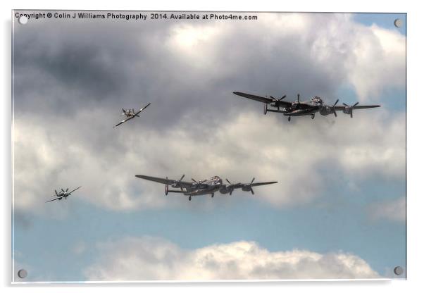  The Two Lancasters Tour - Dunsfold 2014 Acrylic by Colin Williams Photography