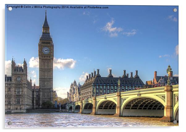  Westminster Skyline 2 Acrylic by Colin Williams Photography