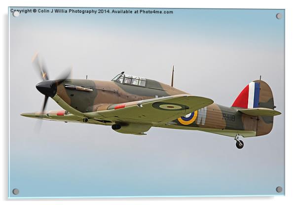  Hawker Hurricane Shoreham 2014 - 2 Acrylic by Colin Williams Photography