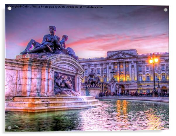 Buckingham Palace at Sunset 1 Acrylic by Colin Williams Photography