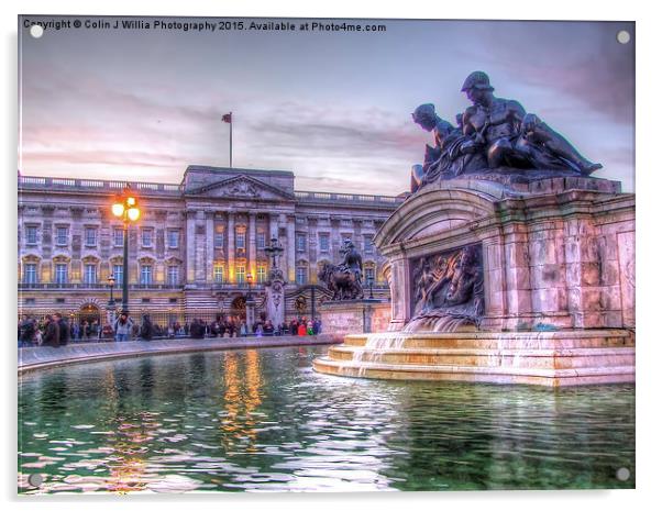 Buckingham Palace at Sunset 2 Acrylic by Colin Williams Photography