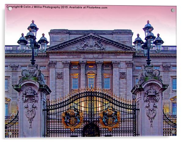  Buckingham Palace at Sunset 3 Acrylic by Colin Williams Photography