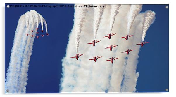  Over The Top - The Red Arrows Acrylic by Colin Williams Photography