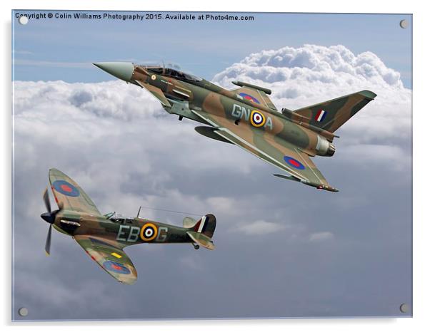  Spitfire and Typhoon Battle of Britain 3 Acrylic by Colin Williams Photography