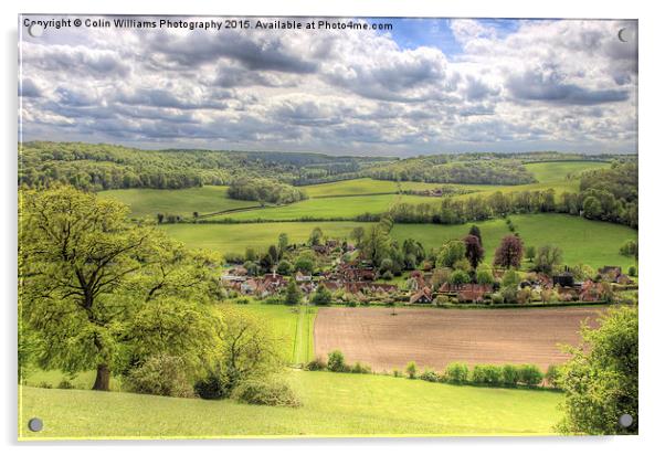  The Village Of Turville Acrylic by Colin Williams Photography