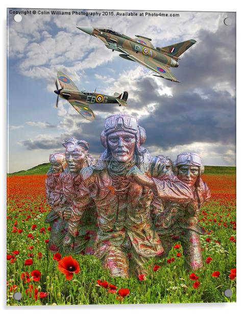 A Salute To The Few -  The Battle of Britain 75  Acrylic by Colin Williams Photography