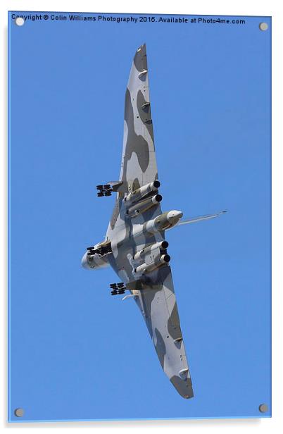  Avro Vulcan Take Off Riat 2015 Acrylic by Colin Williams Photography