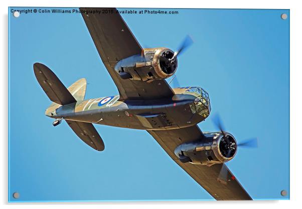  Bristol Blenheim RIAT 2015 2 Acrylic by Colin Williams Photography