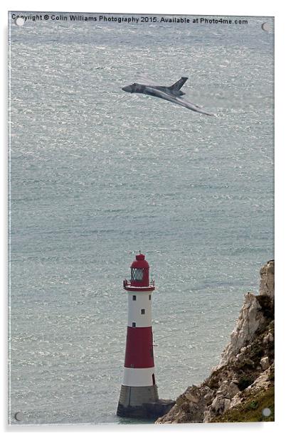  Vulcan XH558 Beachy Head Acrylic by Colin Williams Photography