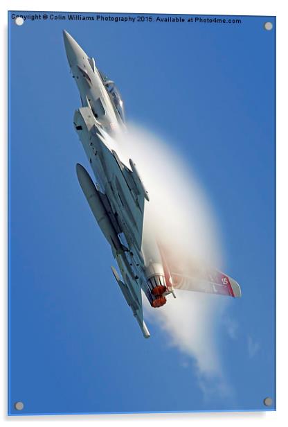  Afterburners On - Eurofighter Typhoon Acrylic by Colin Williams Photography