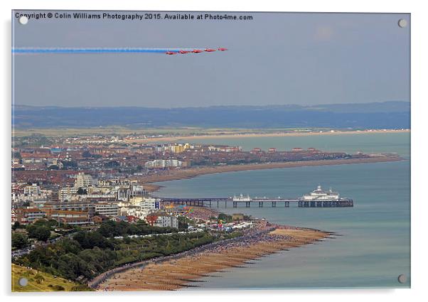   Red Arrows Eastbourne 4 Acrylic by Colin Williams Photography