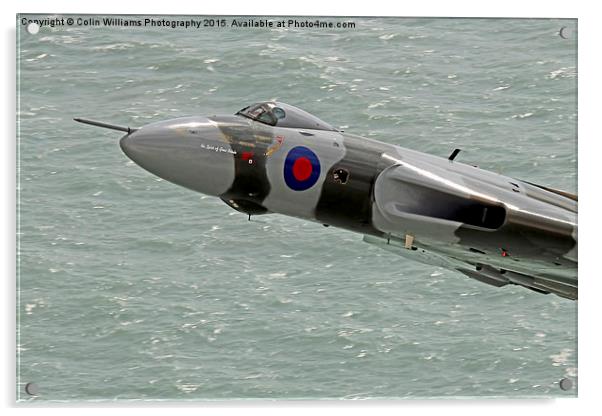  Vulcan XH558 from Beachy Head 7 Acrylic by Colin Williams Photography