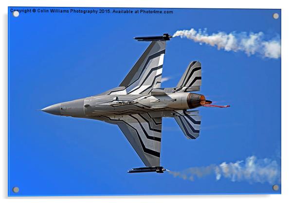  Lockheed Martin F-16 Fighting Falcon Riat 2015 5 Acrylic by Colin Williams Photography