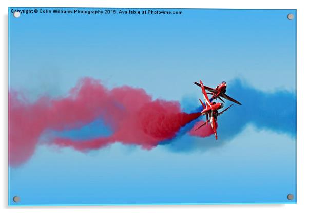   The Red Arrows RIAT 2015 14 Acrylic by Colin Williams Photography
