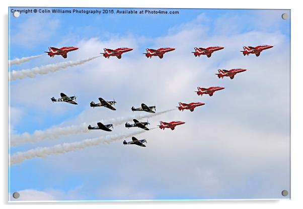  Battle of Britain Flypast Duxford Acrylic by Colin Williams Photography