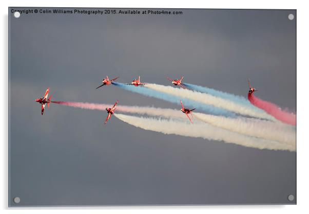  The Red Arrows Duxford 2 Acrylic by Colin Williams Photography