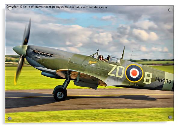  Spitfire Duxford 2 Acrylic by Colin Williams Photography