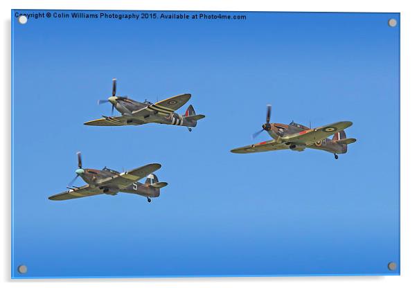  Hurricane And Spitfire 2 Acrylic by Colin Williams Photography