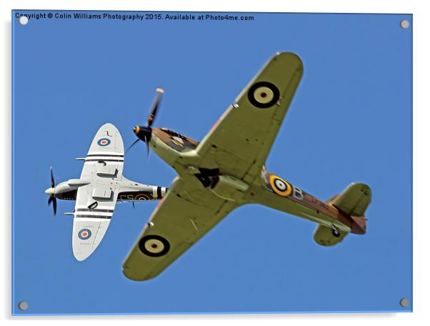   Hurricane And Spitfire 4 Acrylic by Colin Williams Photography
