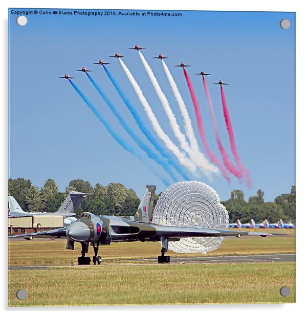  The Red Arrows Salute The Vulcan Acrylic by Colin Williams Photography