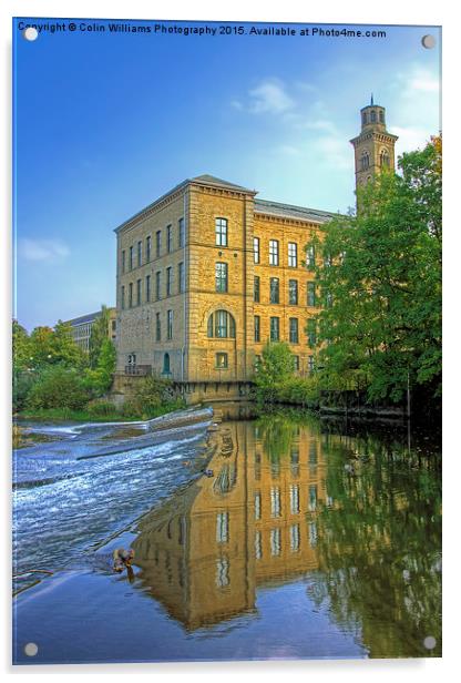  Salts Mill 2 Acrylic by Colin Williams Photography