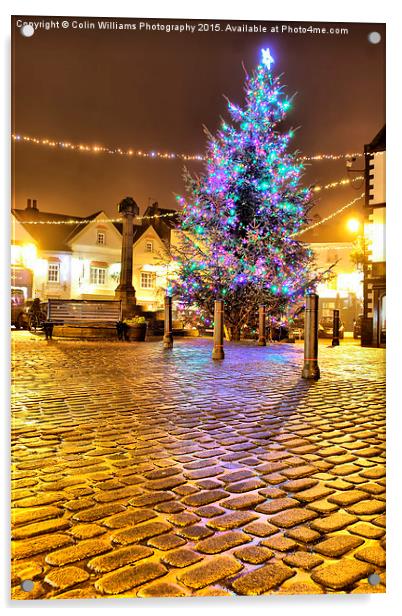  Christmas in Knaresborough 3 Acrylic by Colin Williams Photography