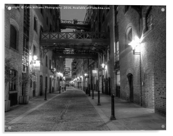 Shad Thames and Butlers Wharf London Acrylic by Colin Williams Photography