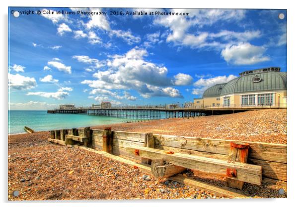 Worthing Pier 2 Acrylic by Colin Williams Photography