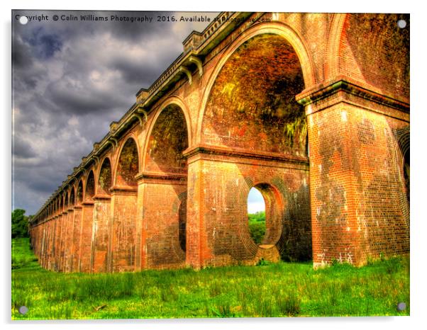 Balcombe Viaduct Pierced Piers 3 Acrylic by Colin Williams Photography