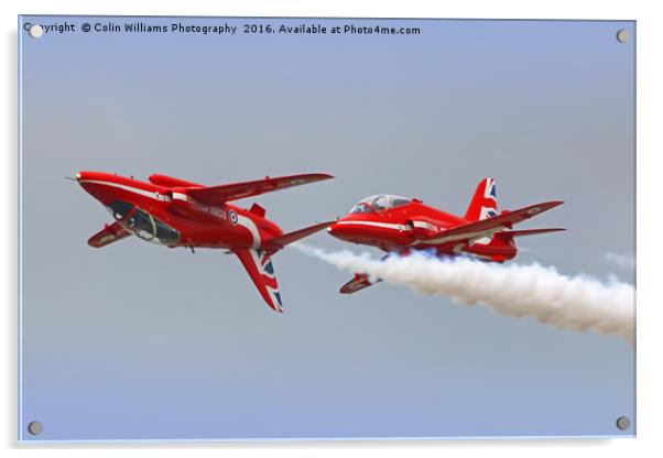 The Red Arrows RIAT 2016 2 Acrylic by Colin Williams Photography