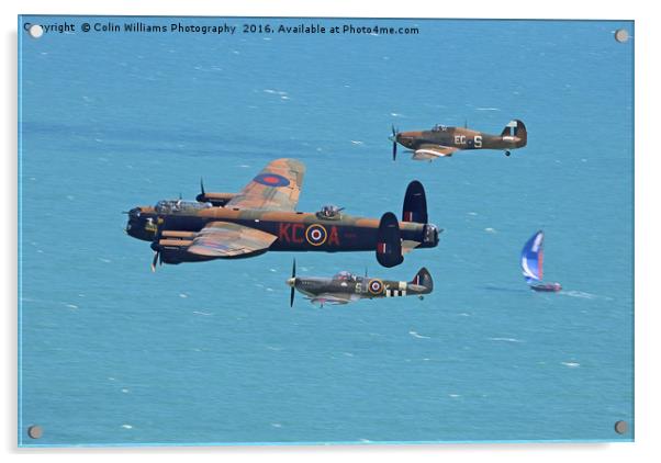  Battle of Britain Memorial Flight Eastbourne  1 Acrylic by Colin Williams Photography
