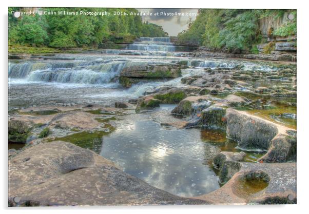 Evening Light Lower Falls Aysgarth - Yorkshire Acrylic by Colin Williams Photography