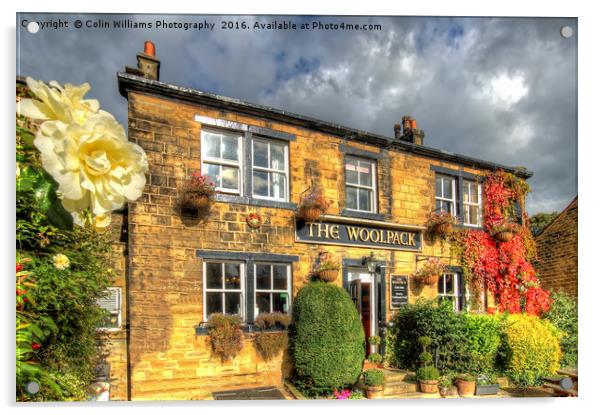 The Woolpack Emmerdale 1 Acrylic by Colin Williams Photography