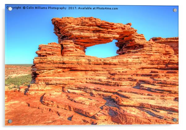 Natures Window Kalbarri National Park  1 Acrylic by Colin Williams Photography