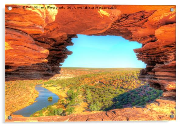 Natures Window Kalbarri National Park  4 Acrylic by Colin Williams Photography