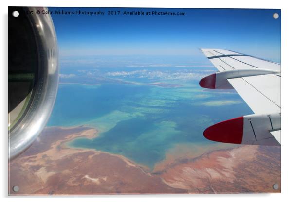 Shark Bay From the Air Acrylic by Colin Williams Photography