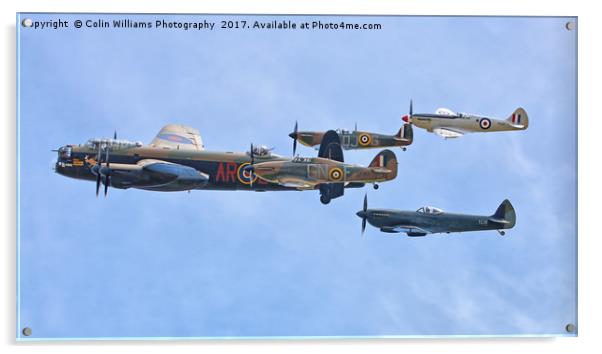 The Battle Of Britain Memorial Flight - RIAT 2 Acrylic by Colin Williams Photography