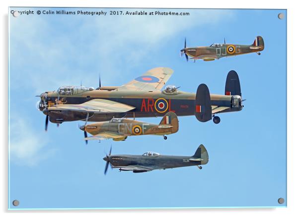 The Battle Of Britain Memorial Flight - RIAT 3 Acrylic by Colin Williams Photography