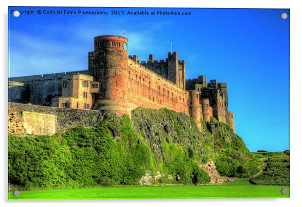 Bamburgh Castle 3 Acrylic by Colin Williams Photography