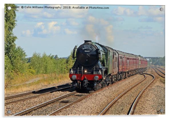 The Flying Scotsman At Church Fenton 1 Acrylic by Colin Williams Photography