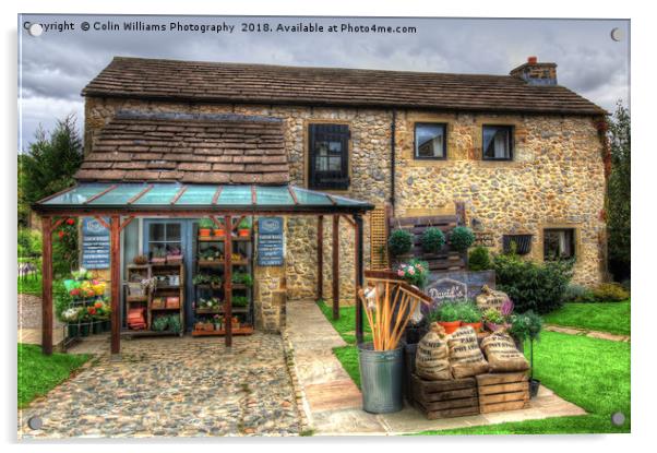 Davids Shop In Emmerdale Acrylic by Colin Williams Photography