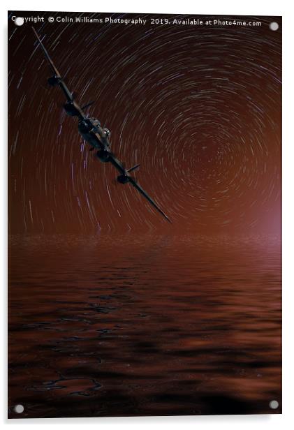 Lancaster Star Trails Acrylic by Colin Williams Photography