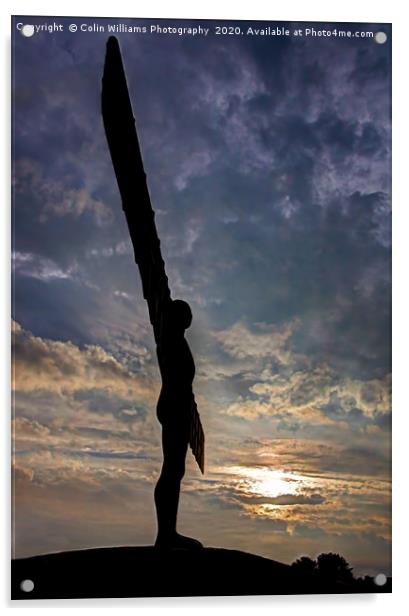 The Angel of the North  5 Acrylic by Colin Williams Photography