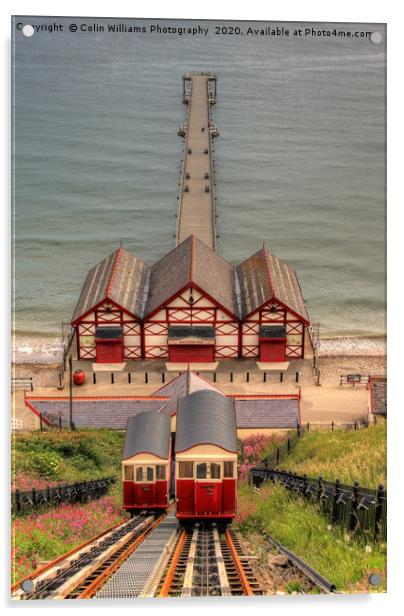Saltburn Cliff Tramway 2 Acrylic by Colin Williams Photography