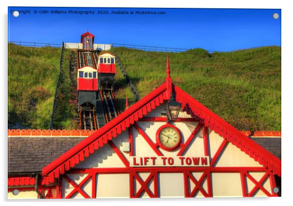 Saltburn Cliff Tramway 6 Acrylic by Colin Williams Photography