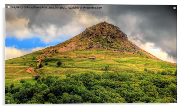 Roseberry Topping North Yorkshire. Acrylic by Colin Williams Photography